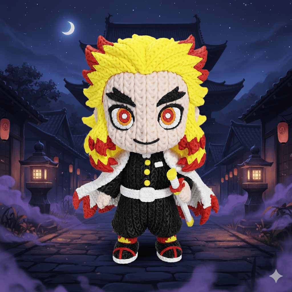 Figura Rengoku Demon Slayer 3D